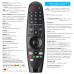 Voice Magic Remote AKB75855501 for LG OLED QNED NanoCell Webos Smart TV Magic Remote Control Replacement AN-MR20GA MR19BA MR18BA MR650A, with Pointer Function